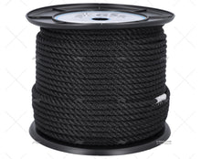 MOORING ROPE BLACK 8mm HIGH STRENGTH