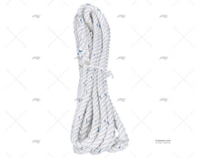 ROPE  POLYESTER 10mm / 6m WHITE W/EYE-SPLICE LIROS