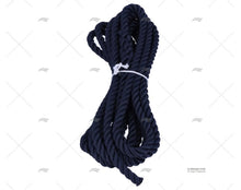 ROPE  POLYESTER 12mm / 6m NAVY W/EYE-SPLICE 1 LIROS
