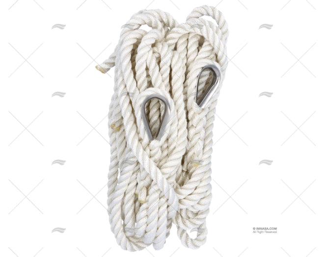 WHITE SPLICED LINES/SS 2X7M 16mm